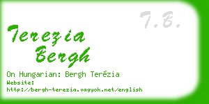 terezia bergh business card